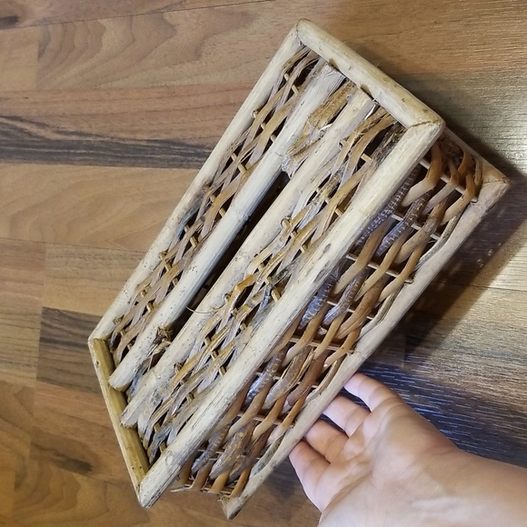 Bamboo Rattan Tissue Box Cover - Picture 2 of 12